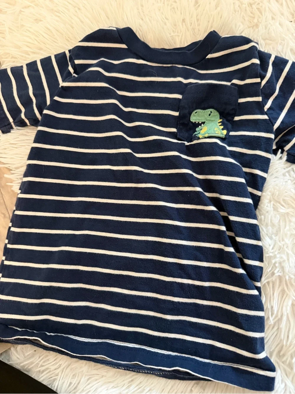 Cotton Boys 5T T-Shirt Bundle H&M Carter's Pirate Dinosaur Neutral 3 Pc